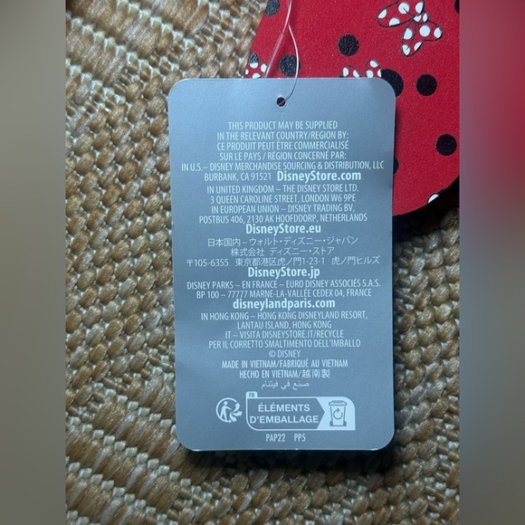 Disney Minnie Mouse Red Polka Dot Flip Flops for Kids,Girls Size US 9/10,NWT - Picture 5 of 7